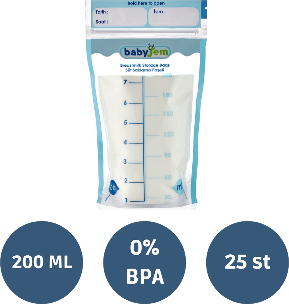 NCVI – sacs de conservation du lait maternel, 60 s – Grandado