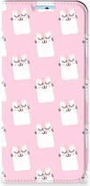 Bookcase Valentijn Cadeaus Xiaomi Redmi Note 11/11S Smart Cover Hoesje Sleeping Cats