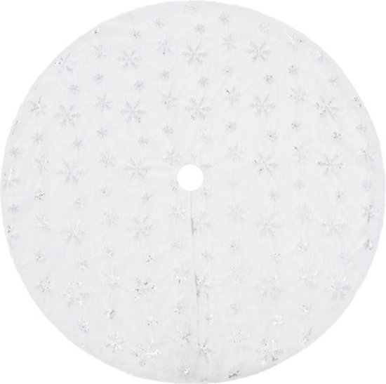 vidaXL - Luxe - Kerstboomrok - Wit - 150 - cm - Imitatiebont