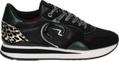 Cruyff Parkrunner Lux Lage sneakers - Leren Sneaker - Dames - Zwart - Maat 40