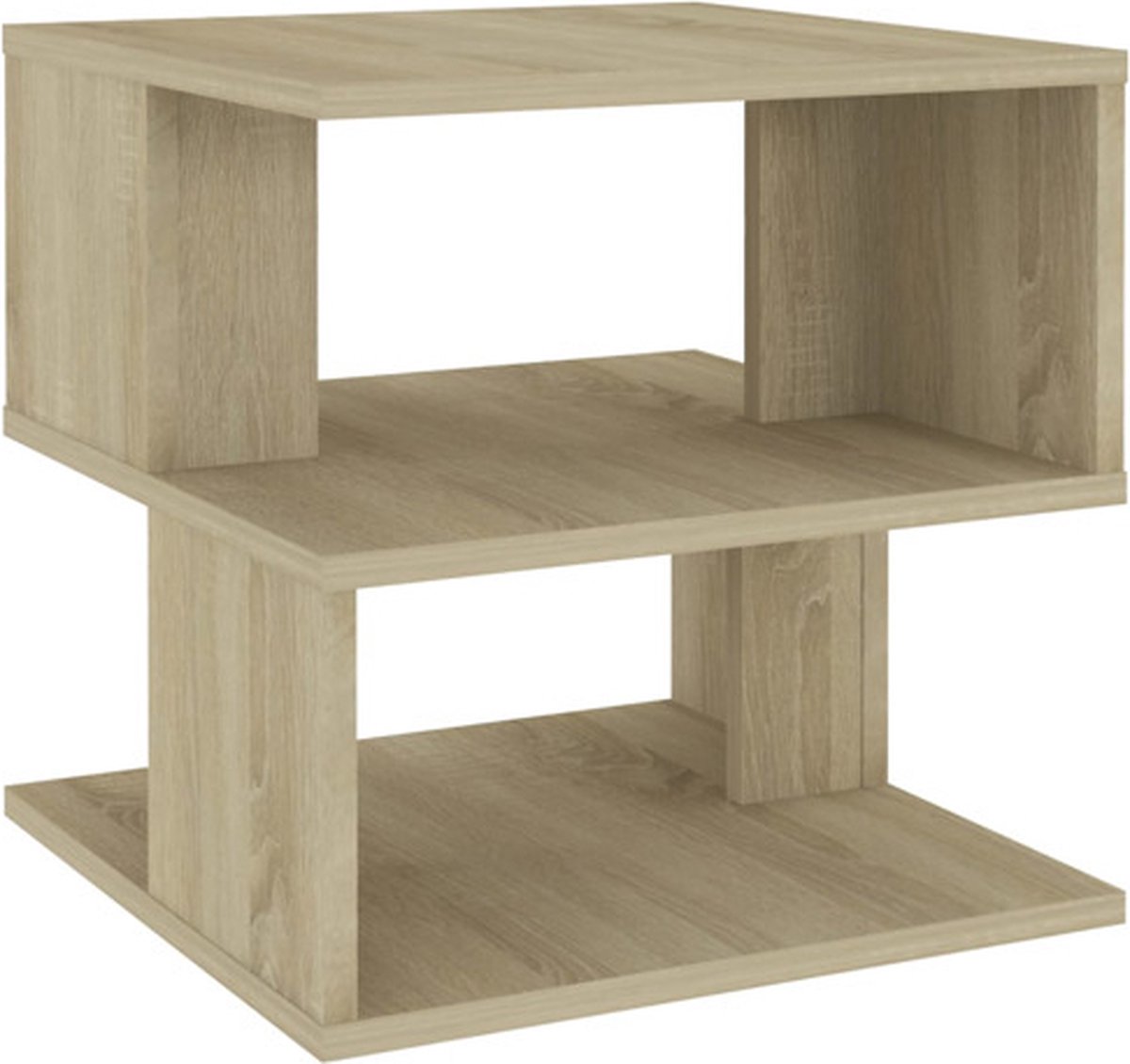 vidaXL Bijzettafel - 40x40x40 - cm - spaanplaat - sonoma - eikenkleurig sonoma eiken