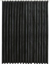 vidaXL - Gordijn - verduisterend - met - haken - 290x245 - cm - fluweel - antraciet