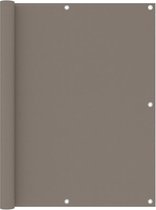 vidaXL - Balkonscherm - 120x300 - cm - oxford - stof - taupe