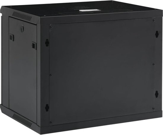 vidaXL Netwerkkast voor aan de muur 9U 19" IP20 600x450x510 mm van vidaXL — afbeelding 4