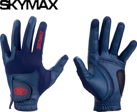 Skymax One Size Fits All Gants de golf bleu marine