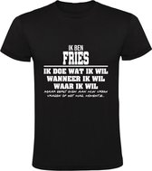 Fries Heren t-shirt | verjaardagkado | verjaardag kado | grappig | jarig | Friesland | cadeau | Zwart