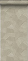 Origin Wallcoverings eco-texture vliesbehang grafisch 3D motief zand beige - 347819 - 0.53 x 10.05 m