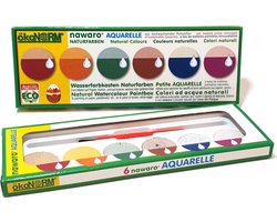 speelgoed Aquarel verfdoos - 6 natuurlijke kleuren voor eieren - Veganistisch
