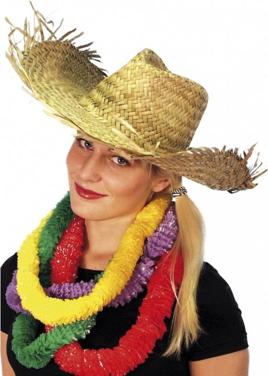 2x hawaii ou chapeau de plage pour adultes - chapeaux de Paille / chapeaux  de fête /