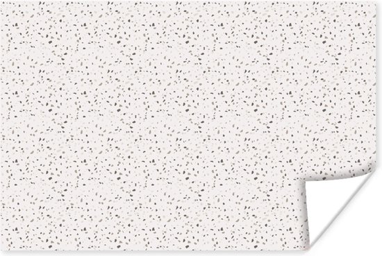 Poster Patroon - Terazzo - Structuur - 30x20 cm