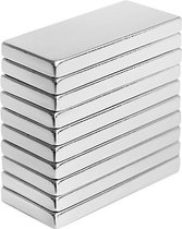 Super sterke magneten - Rechthoek - 10x5mm - Whiteboard magneet - Koelkast magneet - 10 stuks