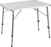 Table de camping table DUKDALF stabilic 1 Gris 80x60x57-74 cm 