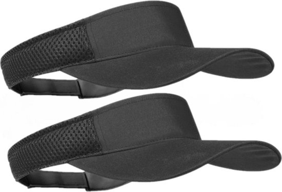 6pcs casquette de pare-soleil noir pour adultes - pare-soleil noirs réglables en coton - femmes/hommes