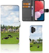 Wallet Book Case Geschikt voor Samsung Galaxy A13 (4G) Smartphone Hoesje Hollandse Koeien