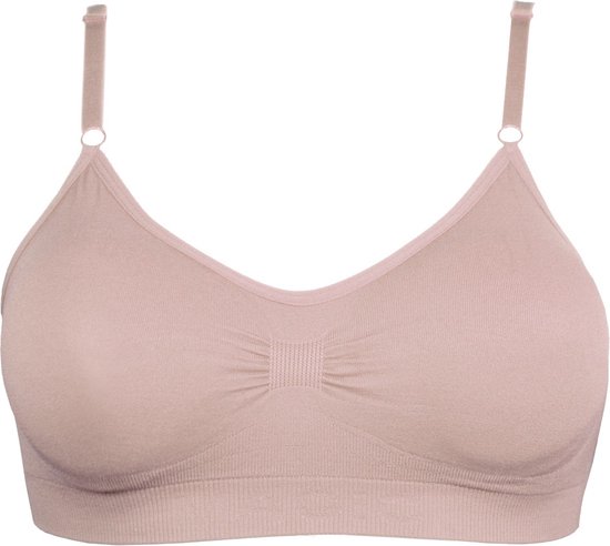 MAGIC Bodyfashion Bamboo Comfort Bra with Spaghetti Straps Rose Vrouwen - Maat L