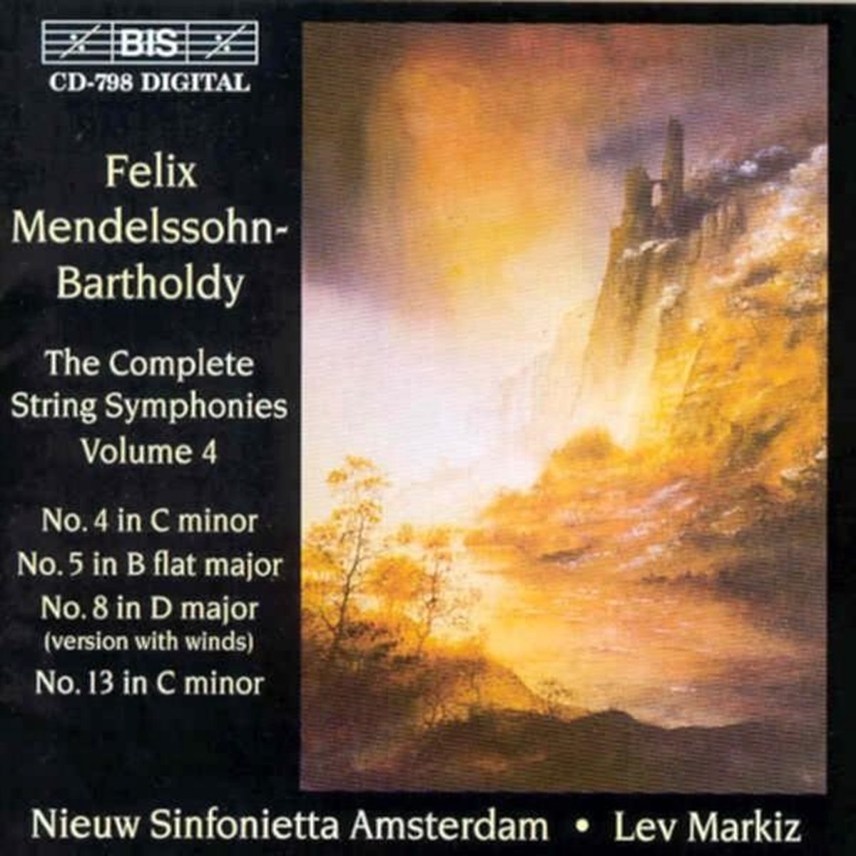Nieuw Sinfonietta Amsterdam, Lev Markiz - Mendelssohn: Complete String Symphonies (CD)