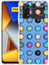 Xiaomi Poco M4 Pro Hoesje Cryptocurrency - Designed by Cazy