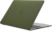Mobigear Laptophoes geschikt voor Apple MacBook Air 13 Inch (2018-2020) Hoes Hardshell Laptopcover MacBook Case | Mobigear Cream Matte - Avocado - Model A1932 / A2179 / A2337 | Groen