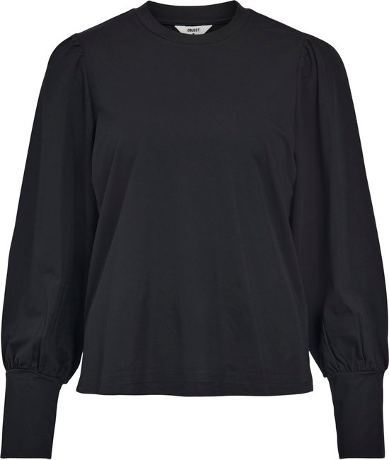 Object Caroline L/s Top Truien & vesten Dames - Sweater - Hoodie - Vest- Zwart - Maat XS