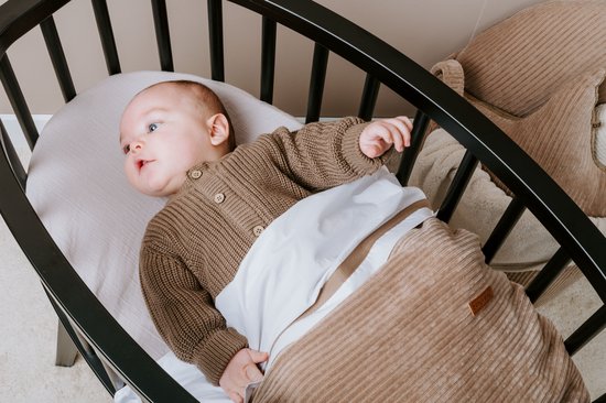 Baby's Only Wiegdeken teddy - Baby deken Sense - Dekentje voor jongens en meisjes - 2.6 TOG - 70x95 cm - Clay - Rib corduroy stof - Herfst & winter deken van Baby's Only — afbeelding 5