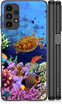 Telefoon Hoesje Geschikt voor Samsung Galaxy A13 4G Foto hoesje met Zwarte rand Vissen
