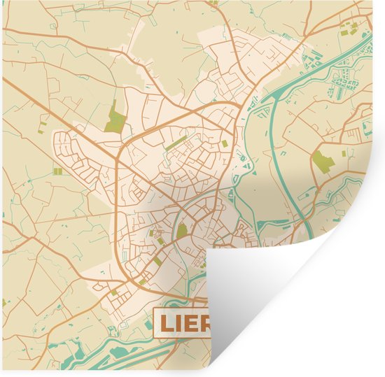 Lier Postcode Muurstickers - Sticker Folie - Stadskaart - Kaart - Lier - Plattegrond ...