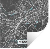 Stickers Stickers muraux - France - Massy - Carte - Plan - Plan de ville - 100x100 cm - Feuille adhésive XXL