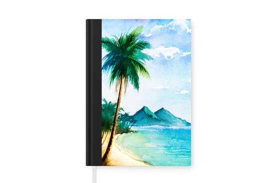 Carnet - Carnet d'écriture - Plage - Palmier - Berg - Carnet - Format A5 - Bloc-notes