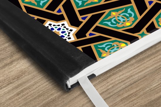 Carnet - Cahier - Oriental - Motif - Arabe - Etoiles - Carnet - Format A5 - Bloc-notes