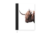 Notitieboek - Schrijfboek - Schotse Hooglander - Dieren - Koeien - Notitieboekje klein - A5 formaat - Schrijfblok
