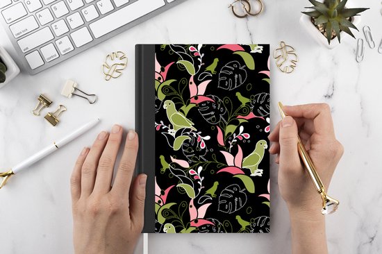 Carnet - Carnet d'écriture - Jungle - Vogel - Motifs - Carnet - Format A5 - Bloc-notes
