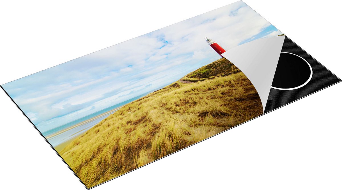 Chefcare Inductie Beschermer Vuurtoren met Duinen in Texel - 91,6x52,7 cm - Afdekplaat Inductie - Kookplaat Beschermer - Inductie Mat