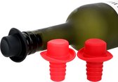 Flessenstop - Rood - Hoed Wijnstopper - Stipco