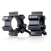 ZEUZ 2 Stuks Aluminium 50 MM Haltersluiting & Halterklem – Halterstangsluiter – Barbell Lock Jaw – Zwart