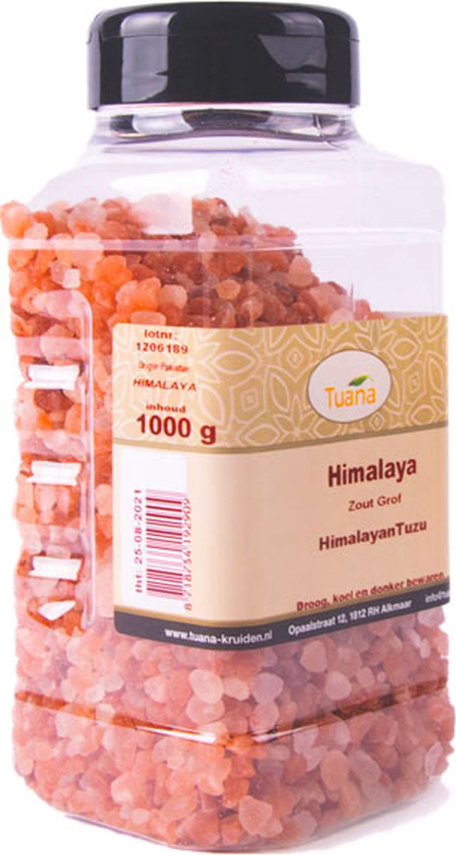 Goedkoopste Tuana Kruiden - Himalaya Zout (grof) - Strooibus 1000 Gram - GP0093