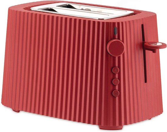 Alessi Broodrooster Plissé - 6 standen - rood - Michele de Lucchi - MDL08 R