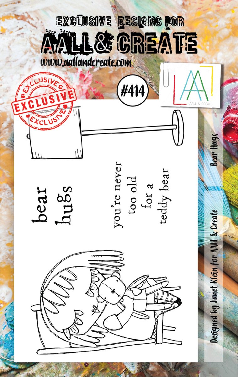 Clear Stamp Set A7 Bear Hugs (AALL-TP-414)