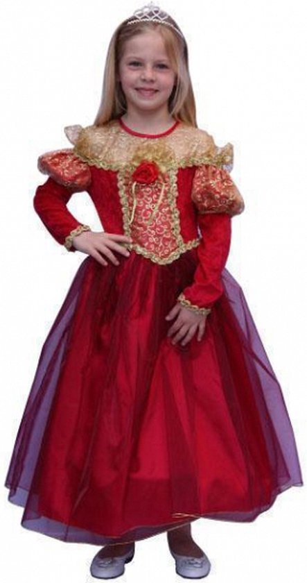 Rode prinsessen jurk voor meisjes 140 | bol