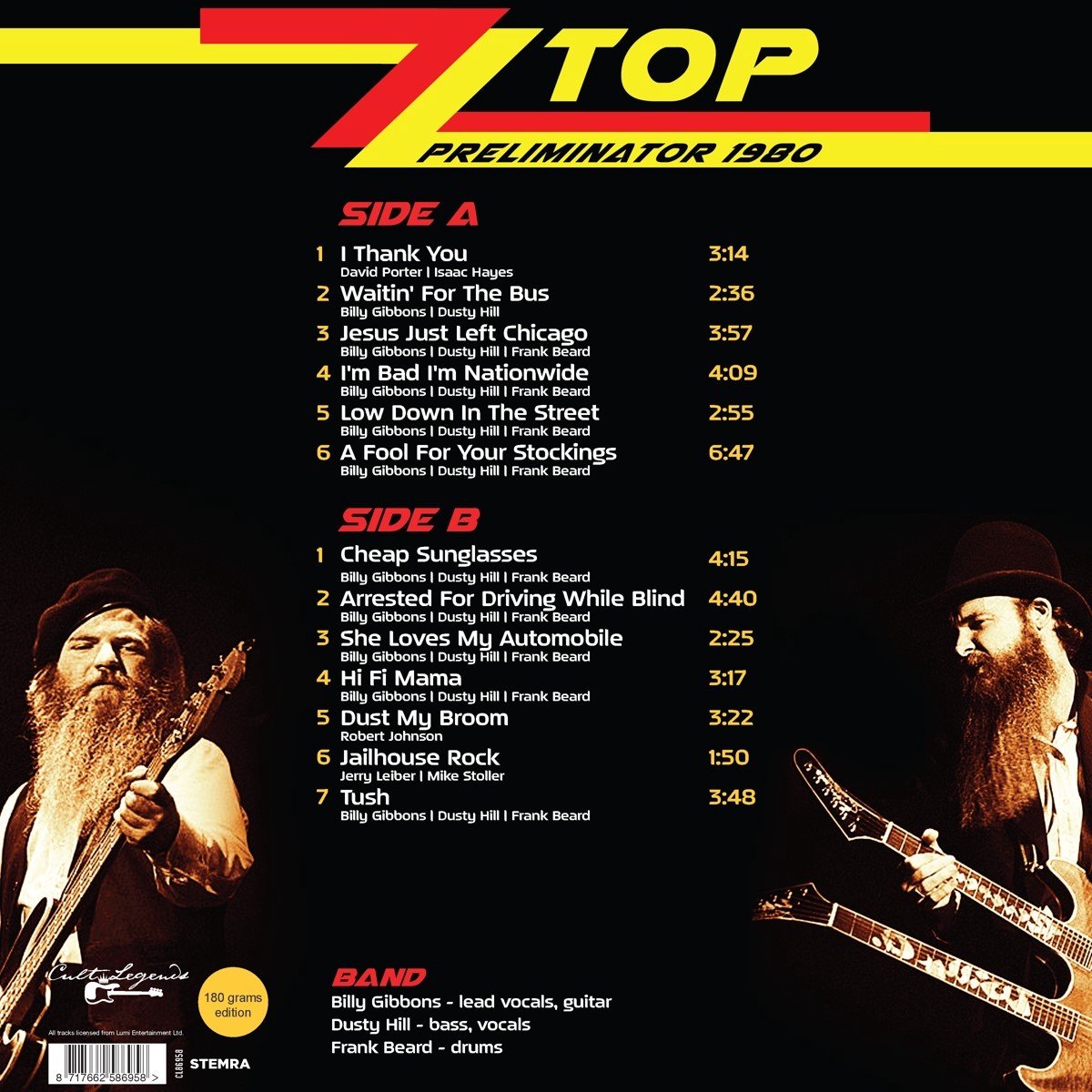 ZZ Top Preliminator 1980 (LP), Zz Top Muziek bol