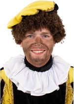 Witte Pieten kraag Trevira wit - Piet verkleedkraag - Pietenpak verkleed accessoire