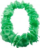 Toppers in concert - Hawaii kransen bloemen slingers neon groen - Verkleed accessoires