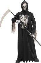 Widmann - Beul & Magere Hein Kostuum - De Zwarte Dood - Jongen - Zwart - Maat 158 - Halloween - Verkleedkleding