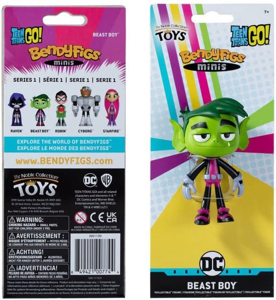 Foto: Dc comics teen titans go beast boy mini bendyfigs