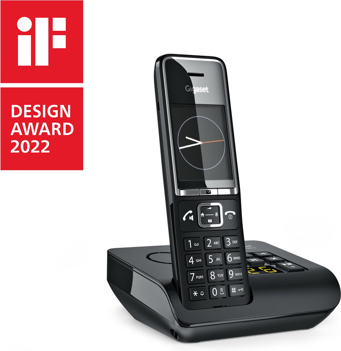 Gigaset COMFORT 550A Analoge-/DECT-telefoon Nummerherkenning Zwart