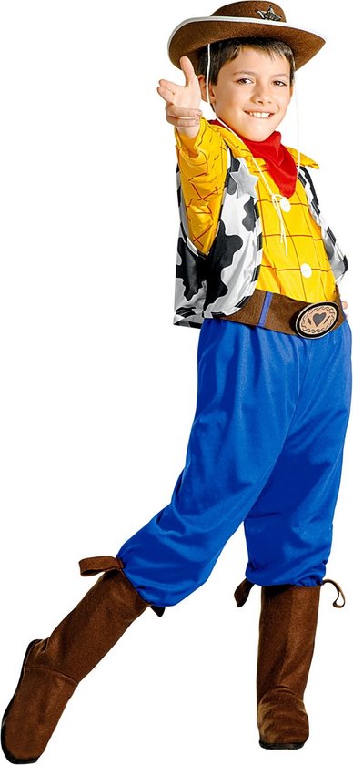Widmann - Woody Kostuum - Billy Boy Toy Story Kostuum Jongen - Blauw, Geel - Maat 158 - Carnavalskleding - Verkleedkleding