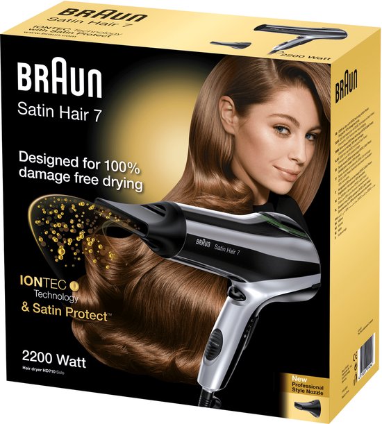 Braun Satin Hair 7 BRHD710E Föhn - 2200W - 3 temperatuurinstellingen - Coolshot
