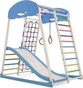 Draco Sky 130 met glijbaan, klimtoestel voor kinderen, speeltoestel met glijbaan en ringen