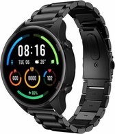 Strap-it Smartwatch bandje titanium - geschikt voor Xiaomi Mi Watch / Xiaomi Watch S1 / Watch S1 Pro / Watch 2 Pro - Active - zwart