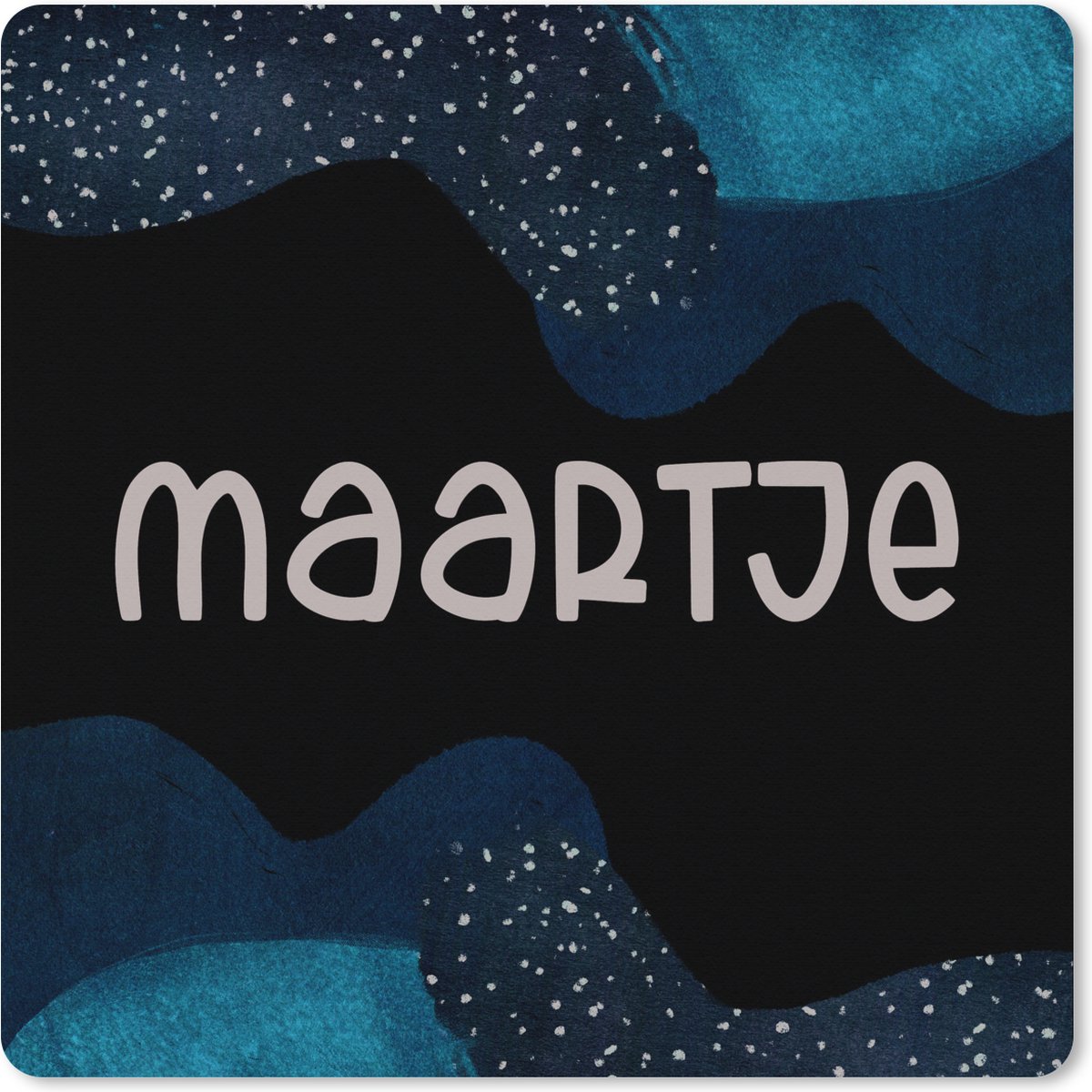 Muismat XXL 60x60 cm - Bureau onderlegger - Bureau mat Maartje - Pastel - Meisje - Bureaumat - Gaming mousepad xl - Bureaulegger groot - Computer deskmat