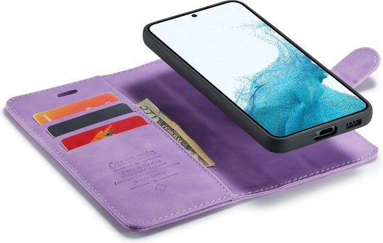 Coque Samsung Galaxy M23 Casemania Lilas Brillant - Etui Livre Magnétique 2 en 1